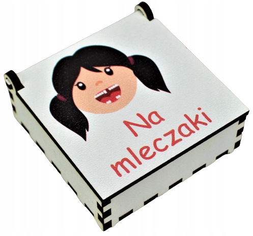 

Pudełko na Zęby Mleczne Mleczaki dla Dziewczynki