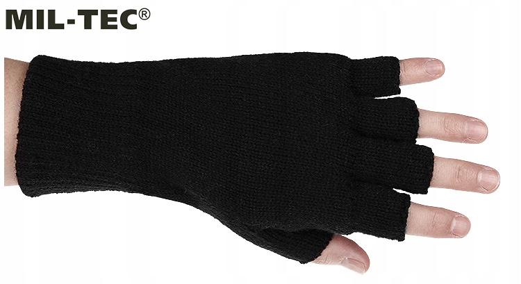 RĘKAWICE RĘKAWICZKI ZIMOWE 3M BEZ PALCÓW CZARNE Cechy dodatkowe ocieplane