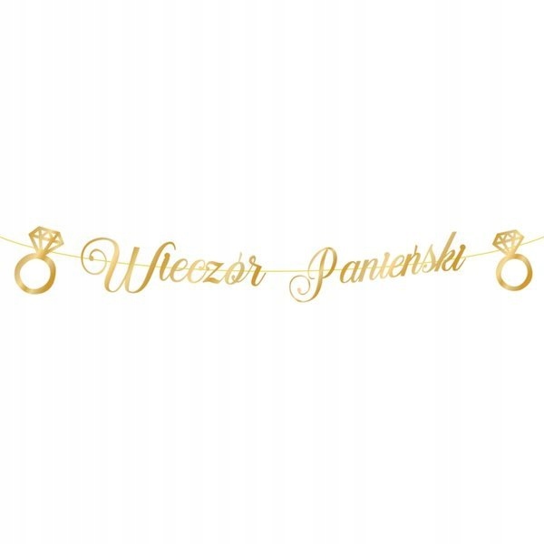 

Baner na Wieczór Panieński złoty 150cm 1szt