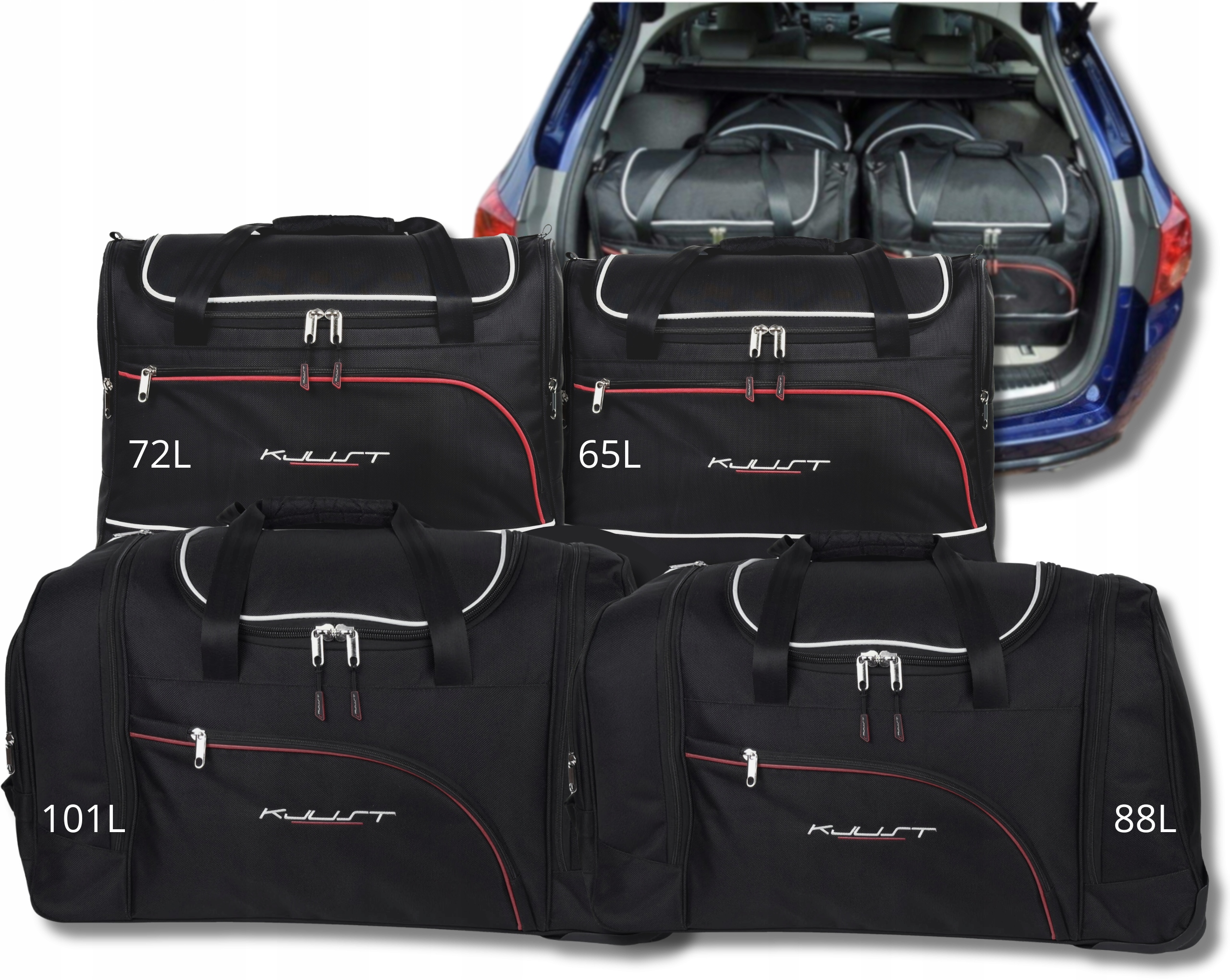 Sada tašiek Kjust do kufra Honda Accord Tourer 2008-2016 4 ks