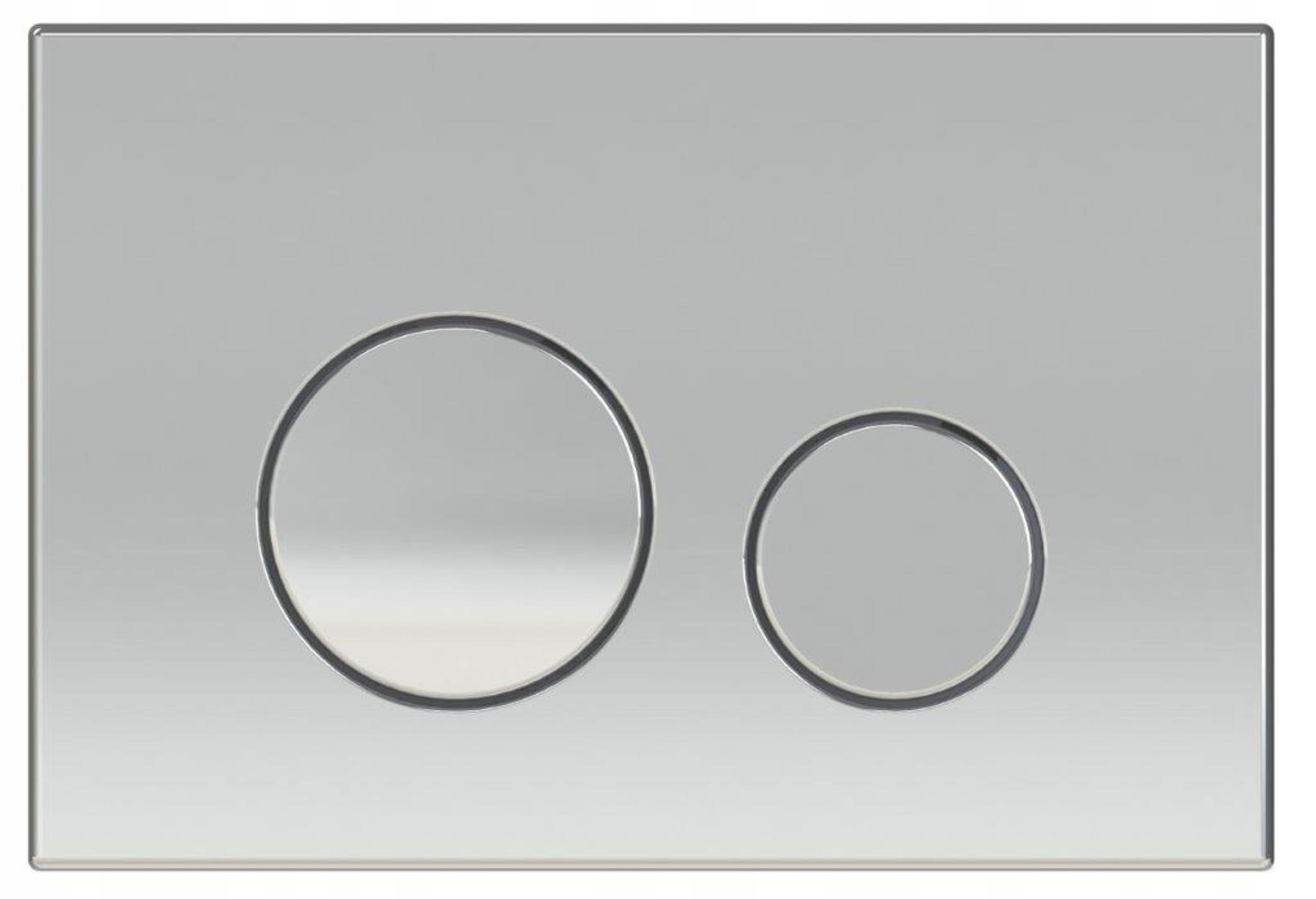 Tlačítko M11 Plast Chrom Trinnity 3/6L,220x150x13 TRISIPL11SCH