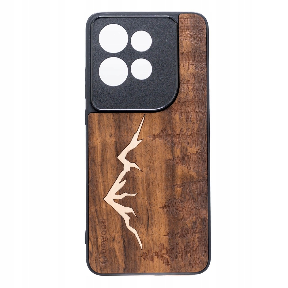 Dřevěné Pouzdro Bewood pro Motorola Edge 50 Neo 60 Neo Hory Imbuia