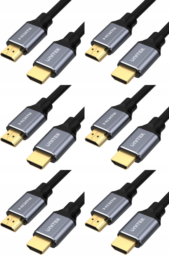 Kabel przewód Unitek C138W HDMI - HDMI 2m czarny x6