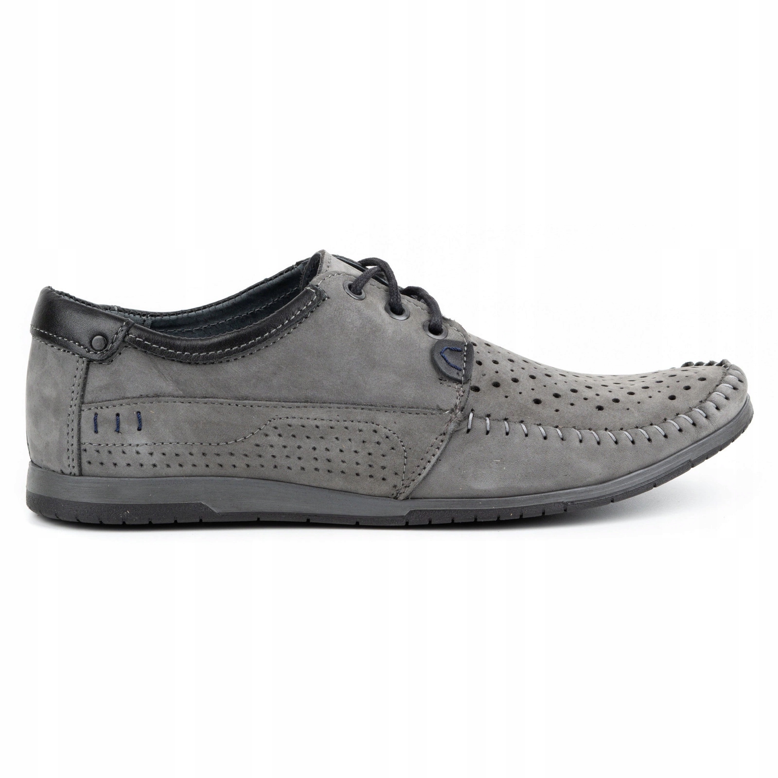 

Buty męskie mokasyny zamszowe 875 lato szare 41
