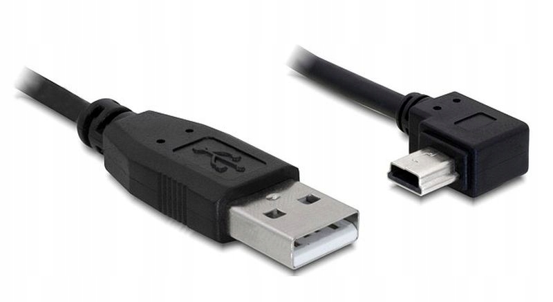 

Przewód Kabel Usb A - mini Usb 0.5m kątowy boczny