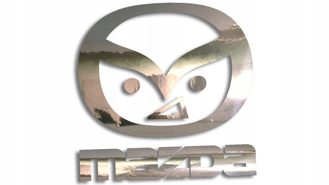 

Wycinana naklejka Mazda zła chrom