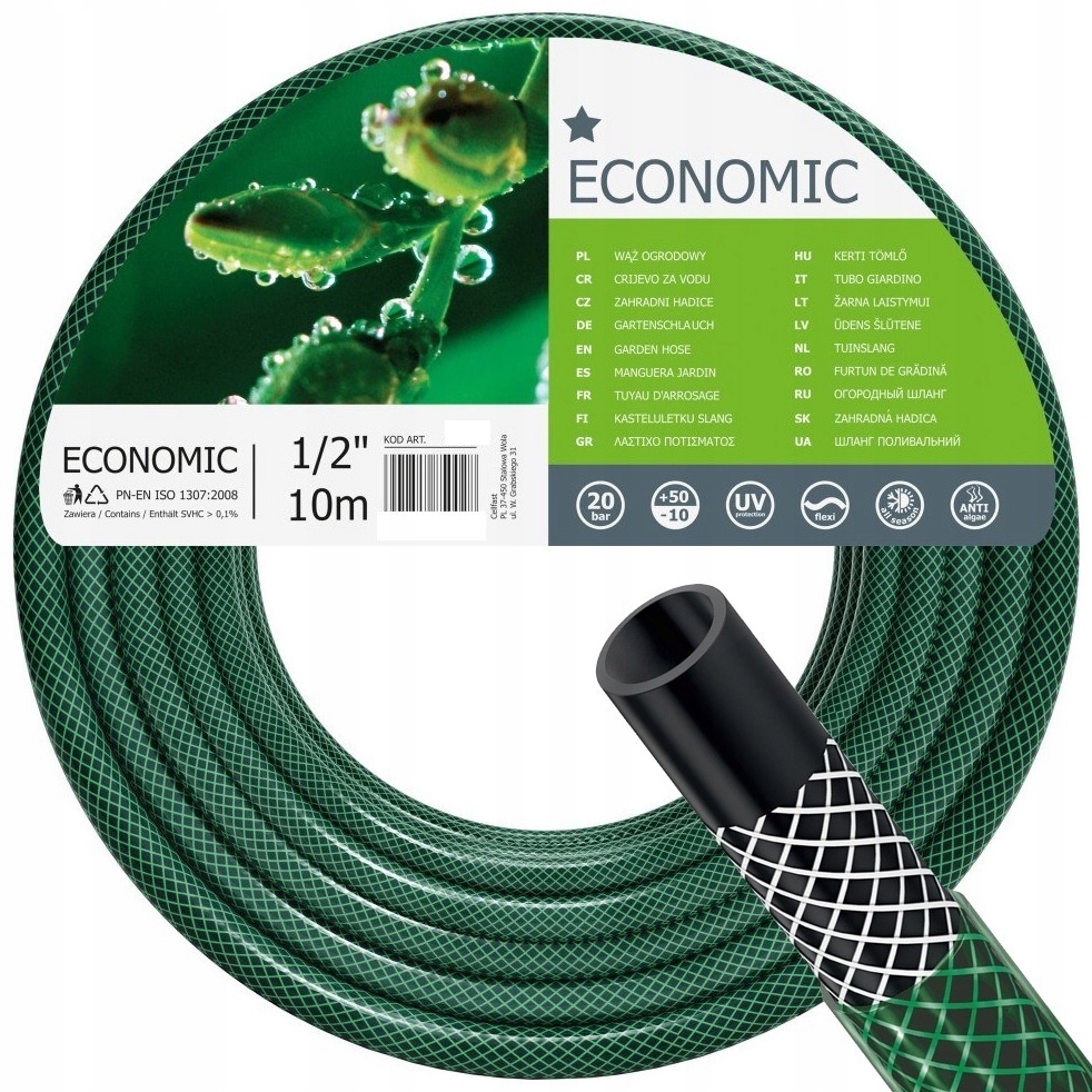 

Wąż Ogrodowy Cellfast Economic 10M 1/2" 3W