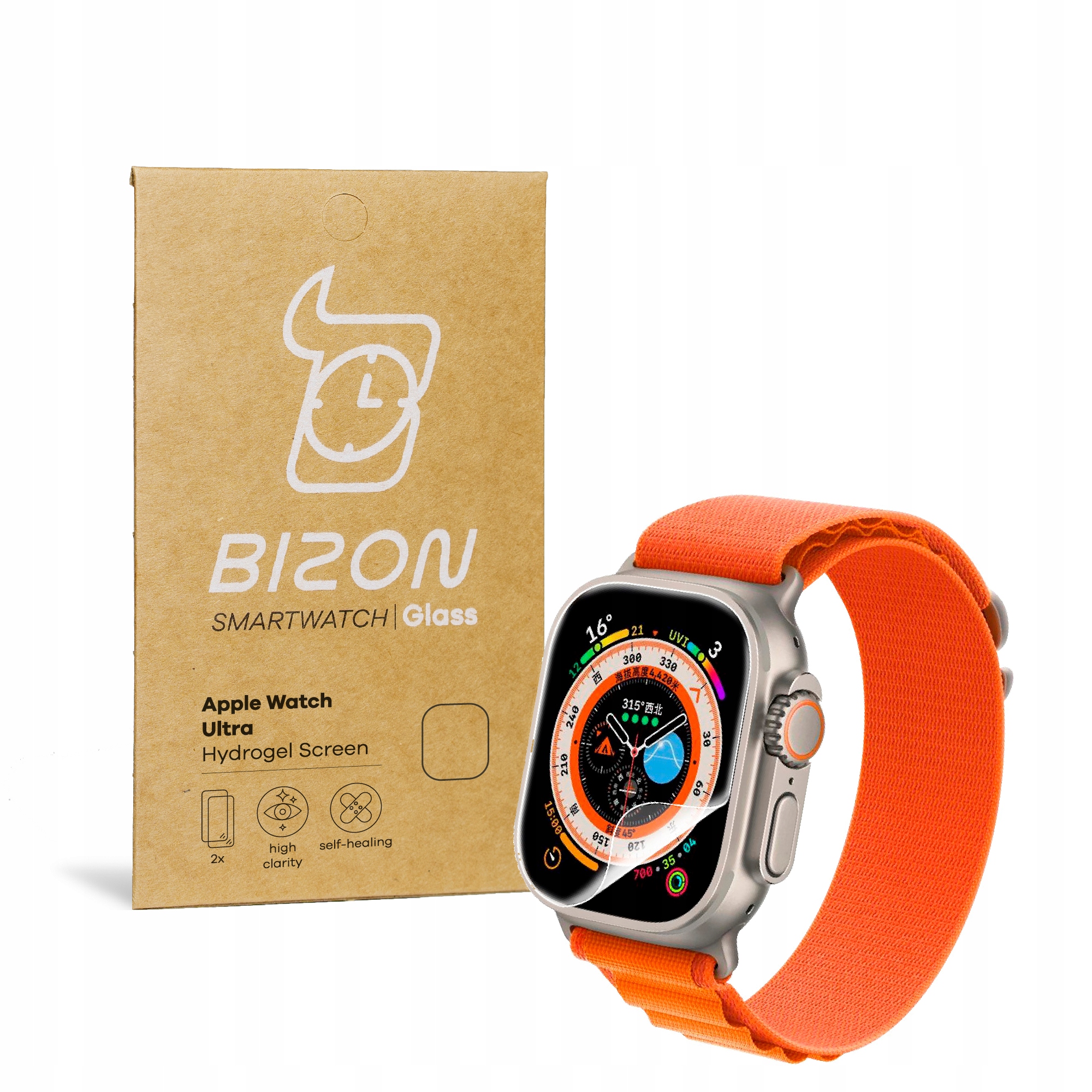 

Folia hydrożelowa Bizon dla Apple Watch Ultra 49mm