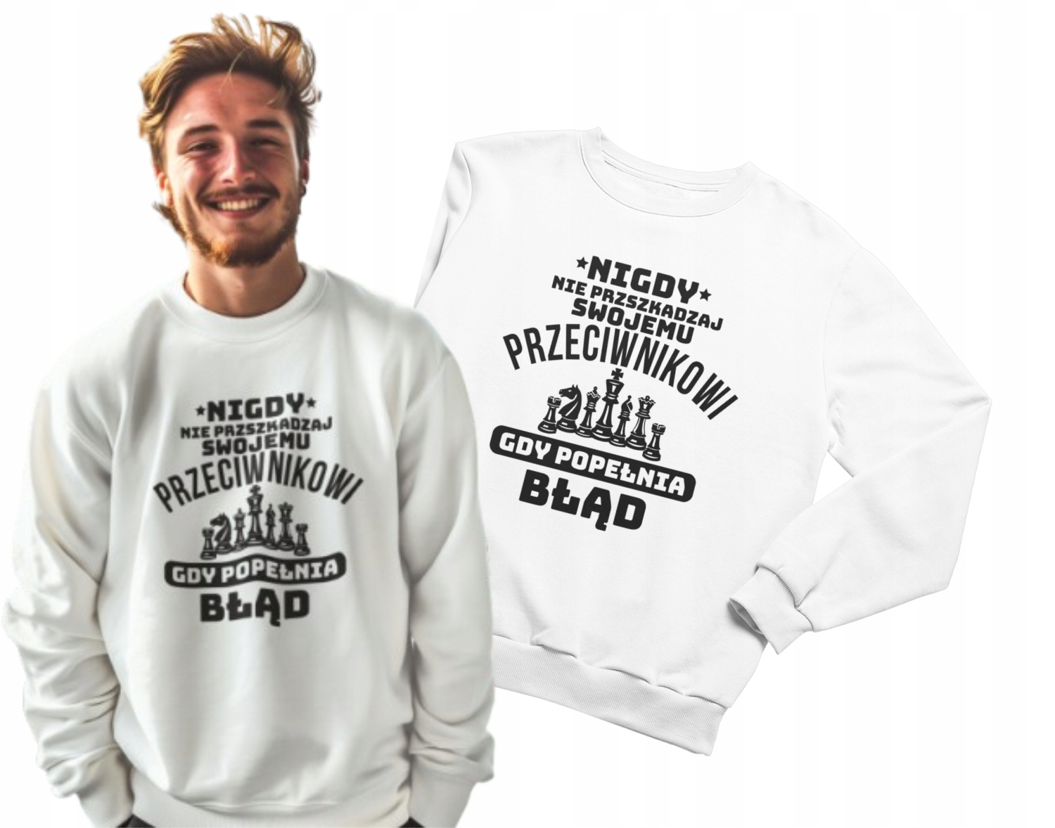 Mikina pro milovníka šachů Nikdy nepřekážej... Dárek Vánoce 3XL