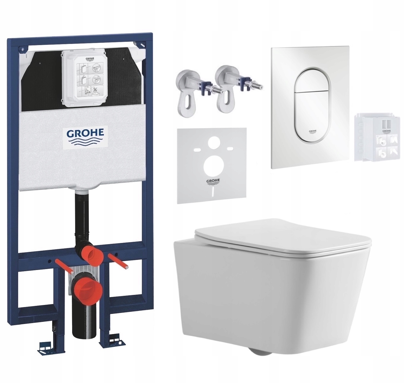 7v1 Wc Sada, Stelaz Grohe Slim Wc Miska Tornado Imprese Tlačidlo