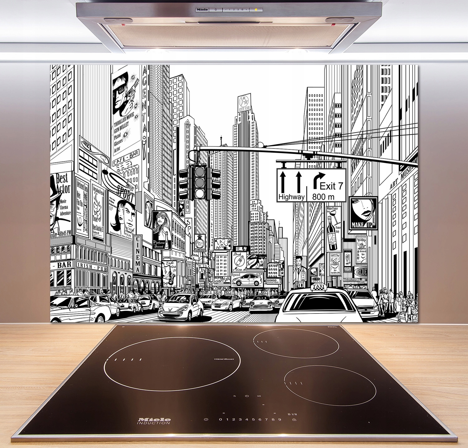 

Panel do kuchni Ulice Nowego Jorku 100x70 + Klej