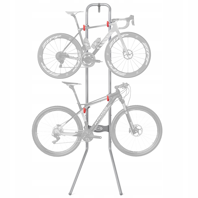 Stojak Garażowy Cxwxc Pionowy do Mieszkania Regulowany na 2 Rowery 54kg