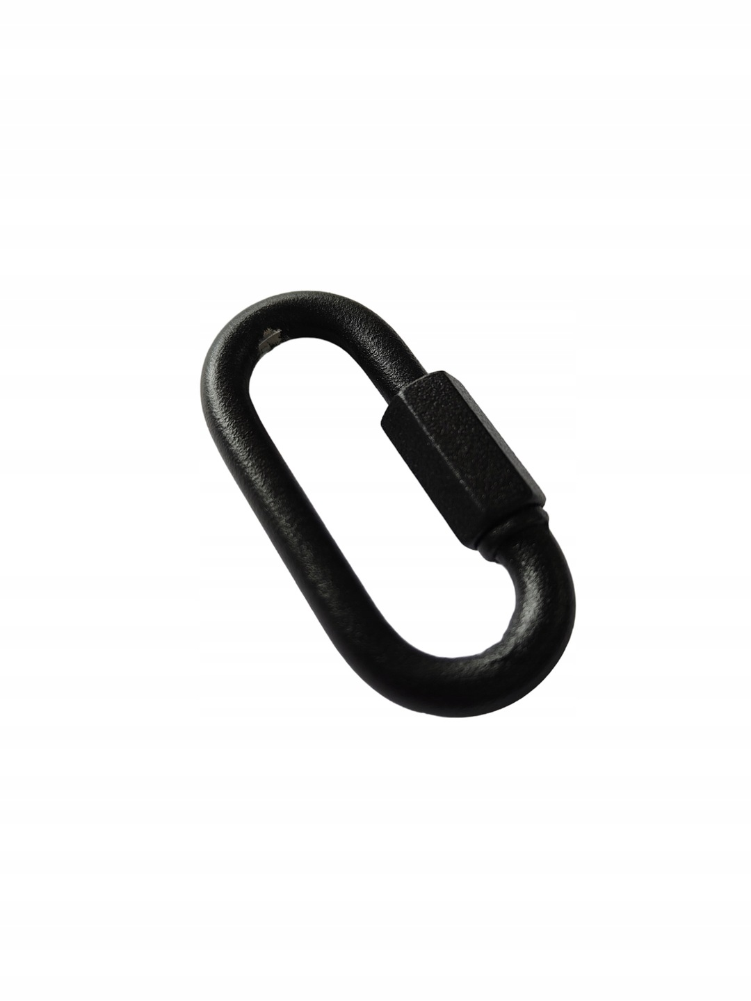 OGNIWO SKRĘCANE METALOWE FI6 ŁAŃCUCHA CZARNY MAT