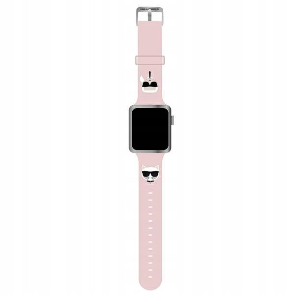 Karl Lagerfeld Pasek Klawlslckp Apple Watch 42/44/45mm różowy/pink stra