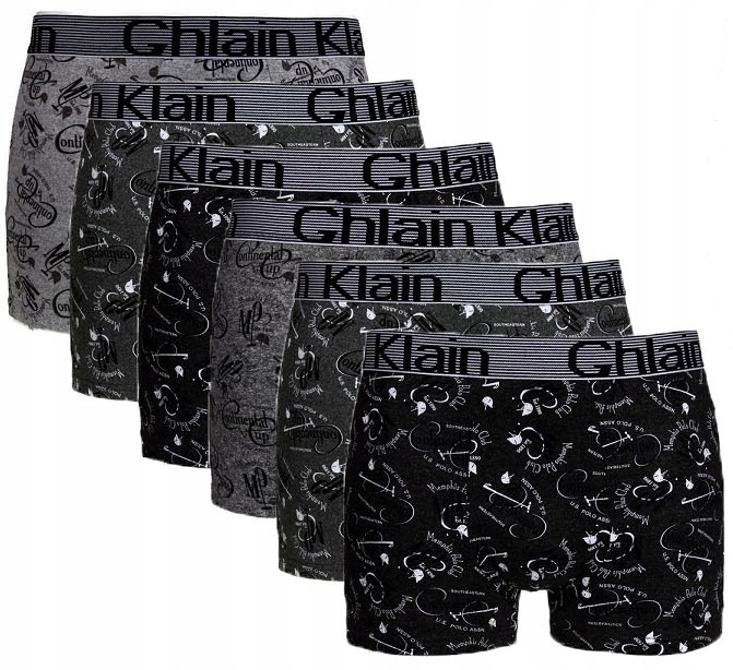 6x BOKSERKI MĘSKIE BAWEŁNIANE XXL