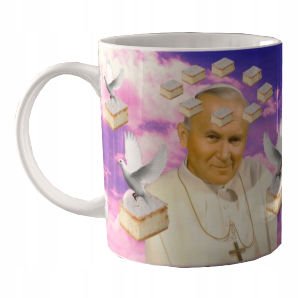 

Kubek biały Papież Polak Papież jp2gmd 2137