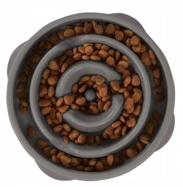 Levně Miska pro psa zpomalující jídlo OutwardHound Fun Feeder Mini šedá