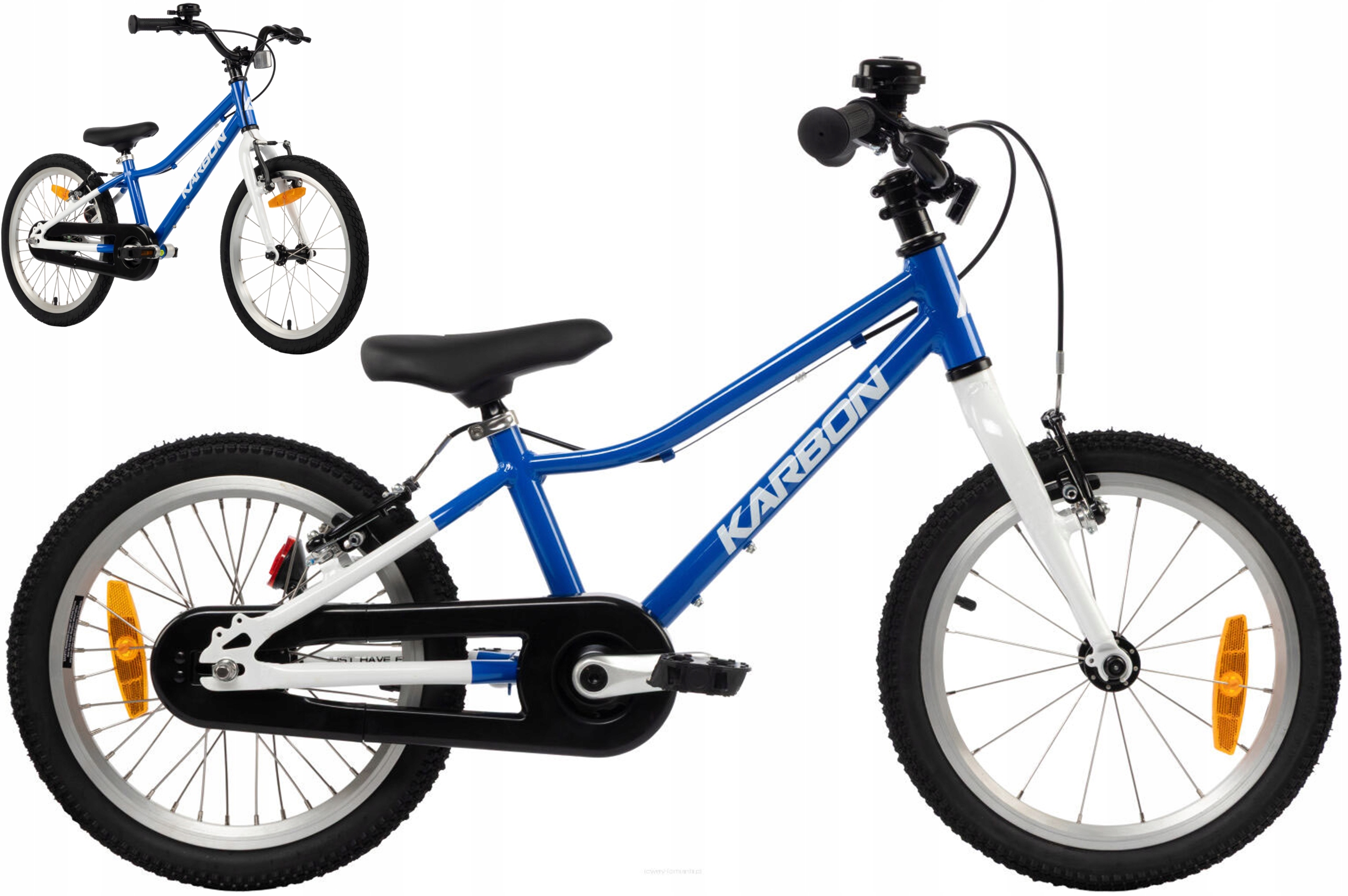 Rower dziecięcy 16" Karbon Superlight niebieski R25 Lekki