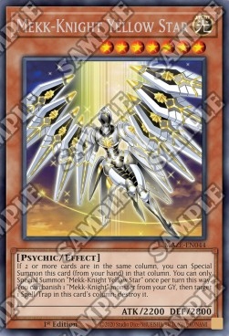 

Yu-Gi-Oh! Tcg: Mekk-Knight Yellow Star (maze)