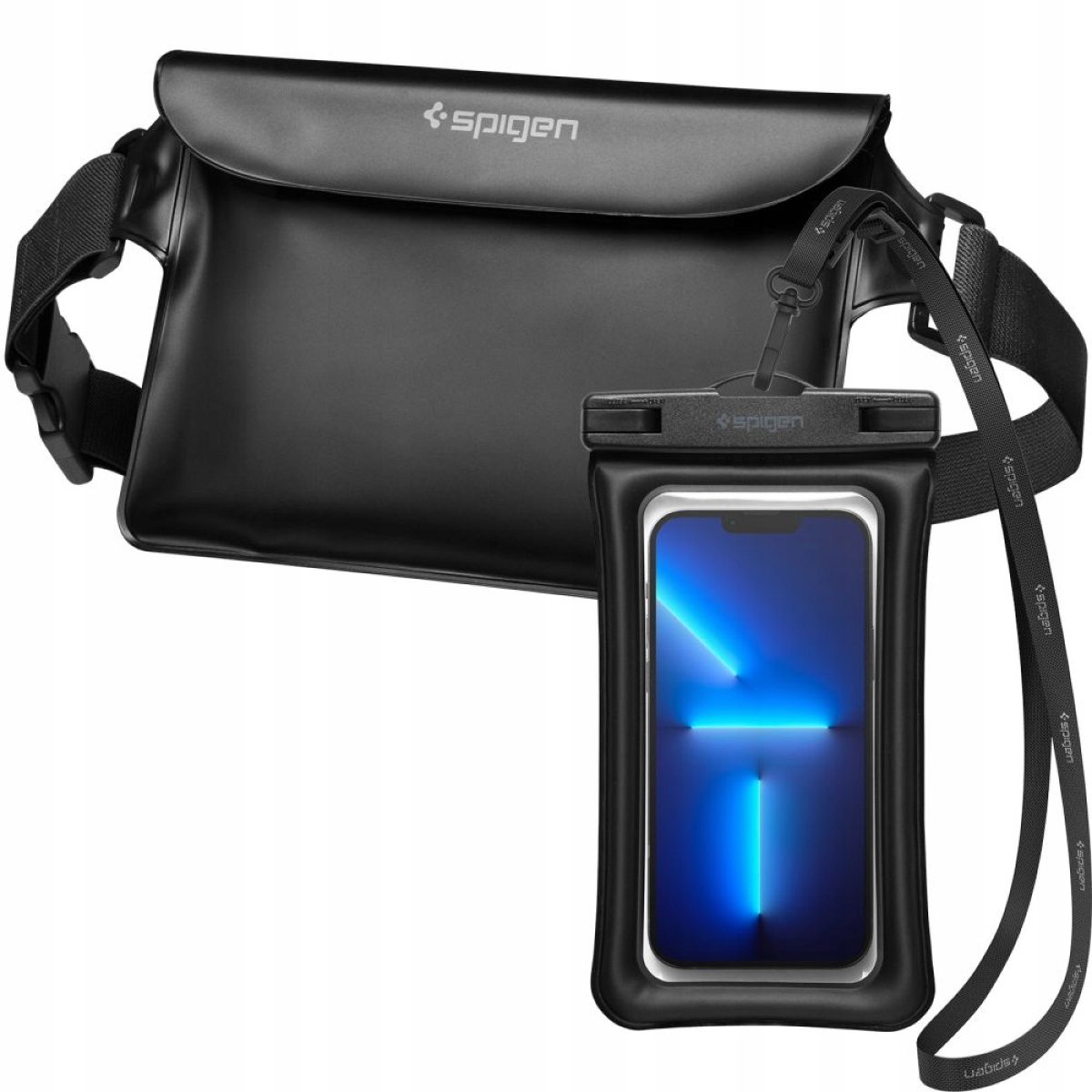 Spigen Wodoszczelna Saszetka Nerka Etui Na Telefon IPX8 Na Kajak Plażę