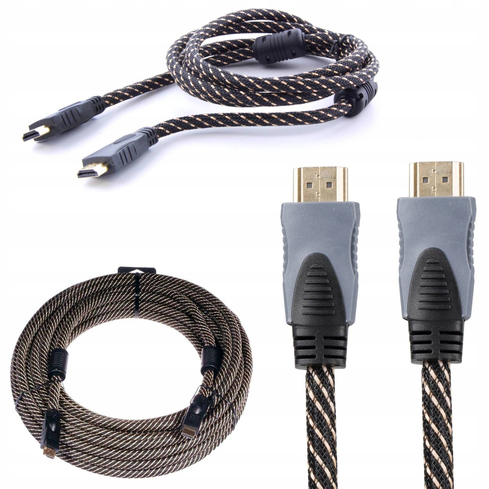Kabel BestRTV wzmacniany solidny kabel HDMI - HDMI 5 m