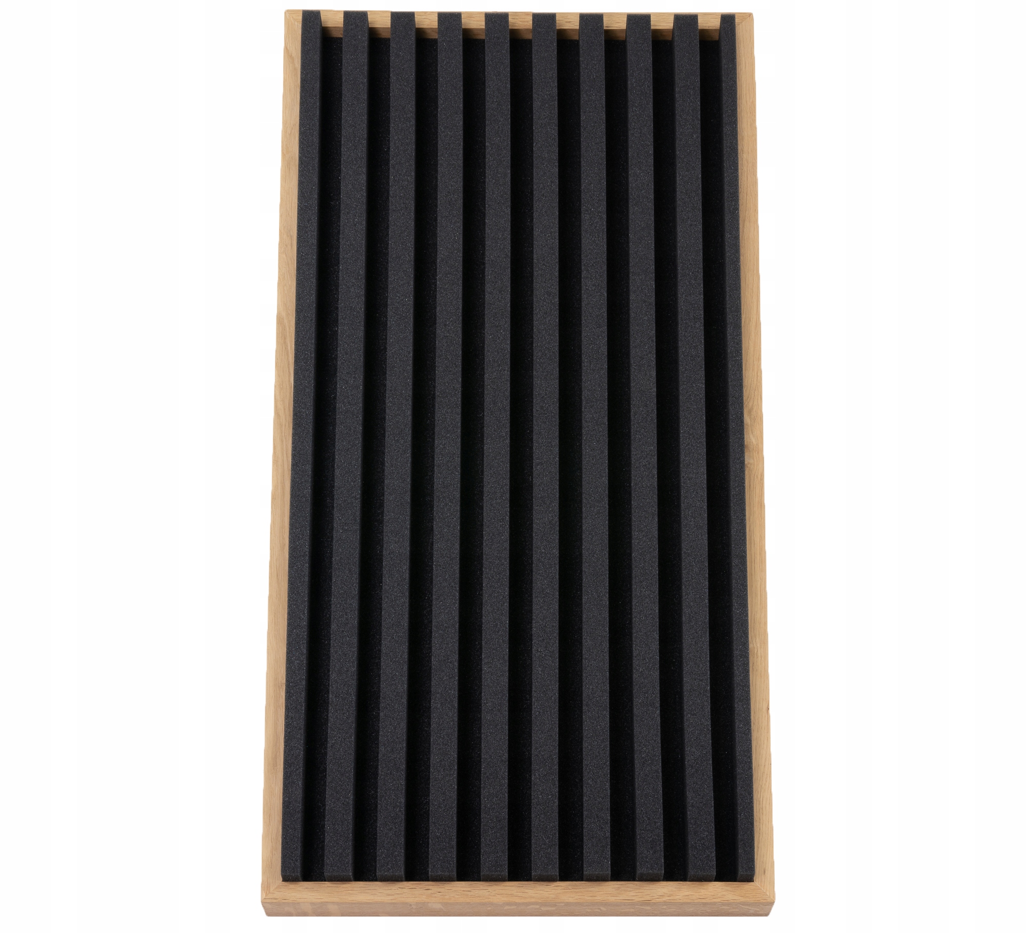 Akustický a dekorativní Displej 50x100 cm 6 cm, dubová barva, třída absorpce A