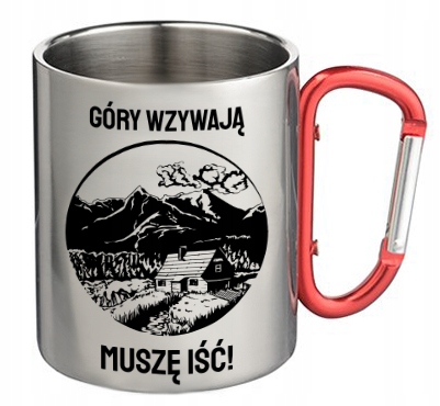 

Metalowy Kubek Dla Miłośnika Gór I <3 Góry