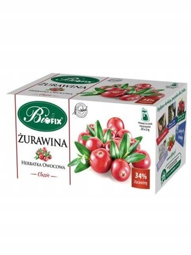 Levně 12 x Bi Fix Classic brusinky ovocný čaj 25 sáčků