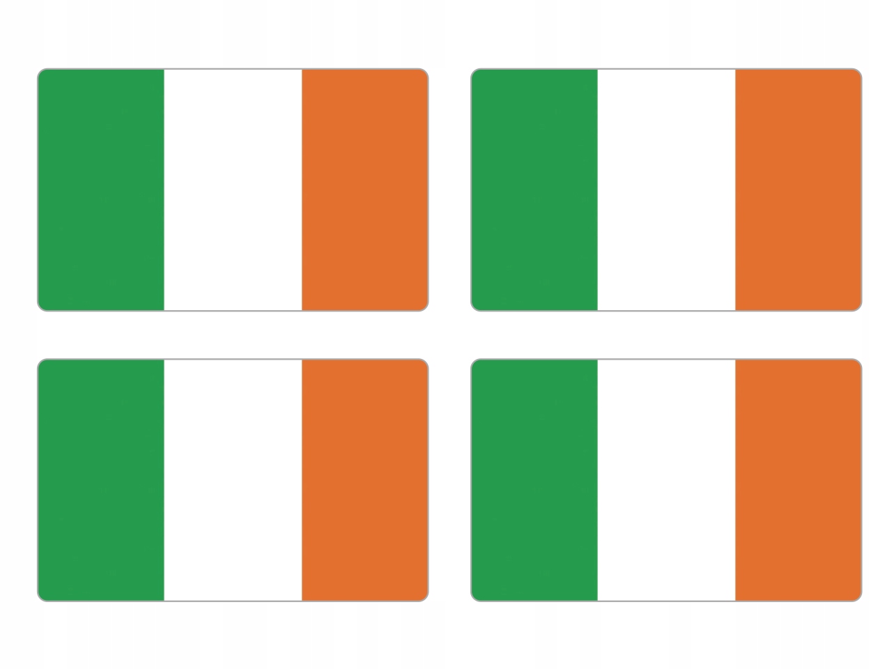 

Naklejki Flaga Irlandia na auto moto rower 4szt
