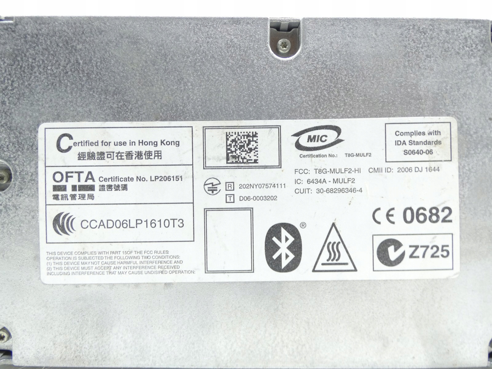 modul Bedienteil BLUETOOTH BMW Z4 E89 E87 E90 9207360