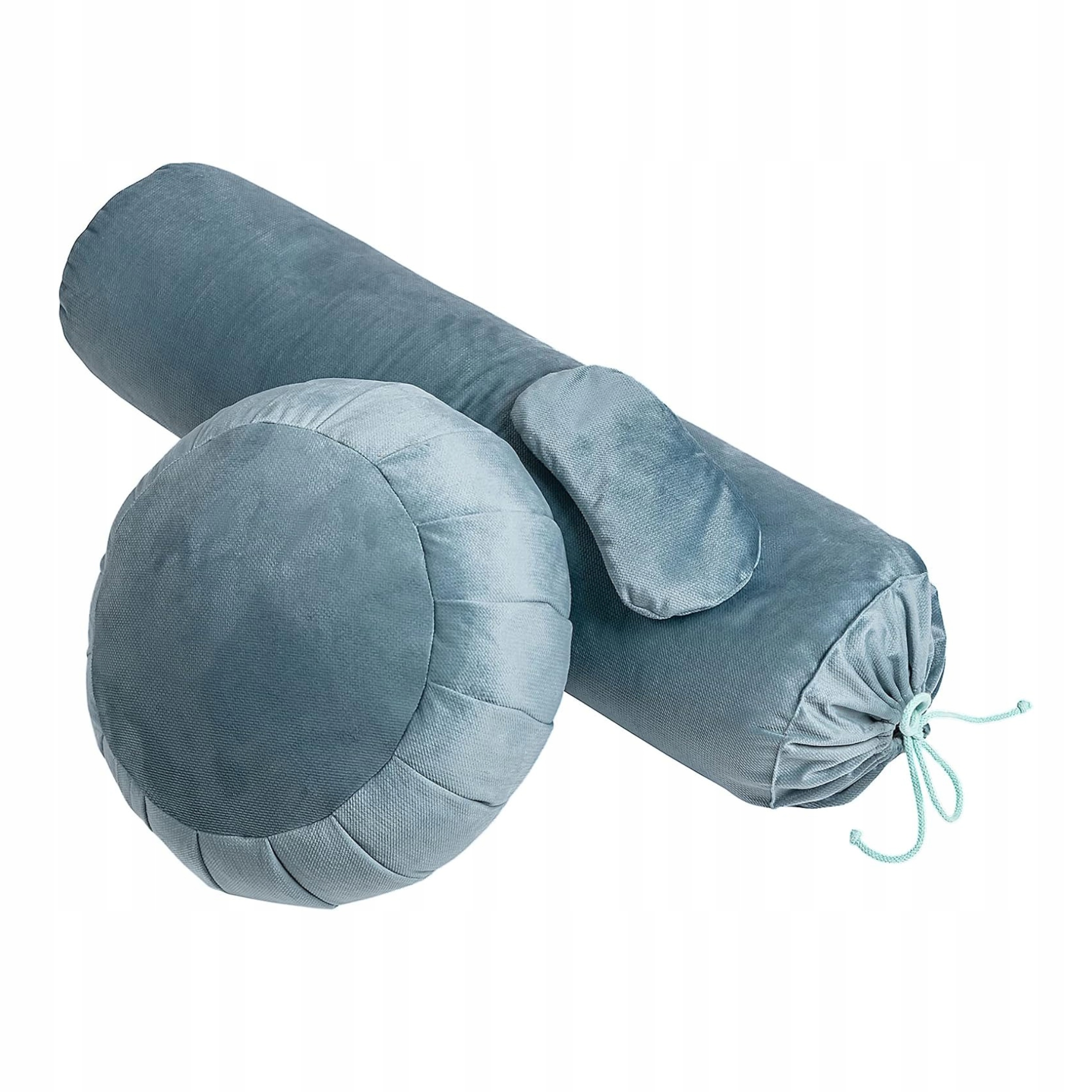 Sada na jógu Polštář Váleček a čelenka pro meditaci a relaxační cvičení Šedá