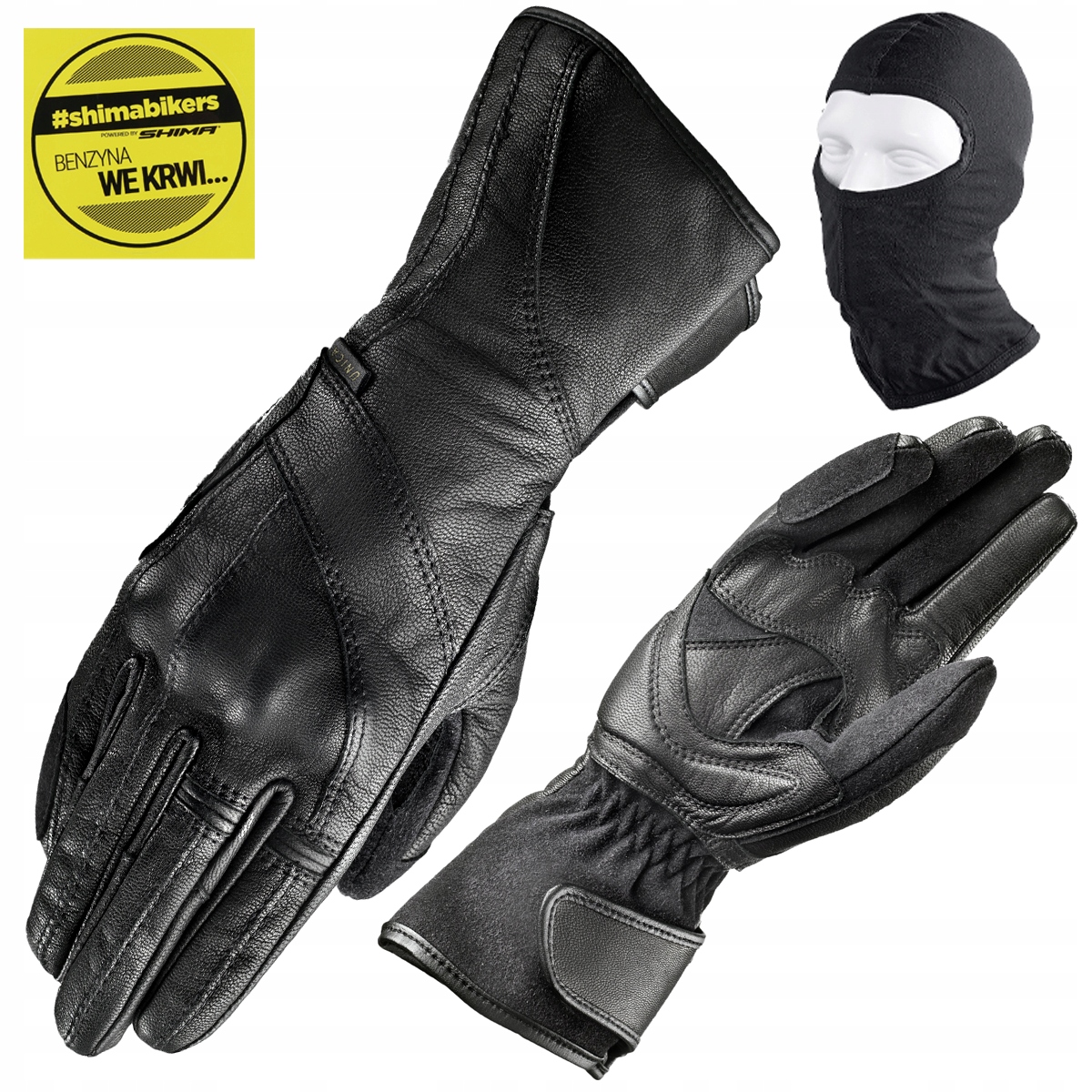 Motocyklové Rukavice Shima Unica Black Dámske Dlhé Darček Xs