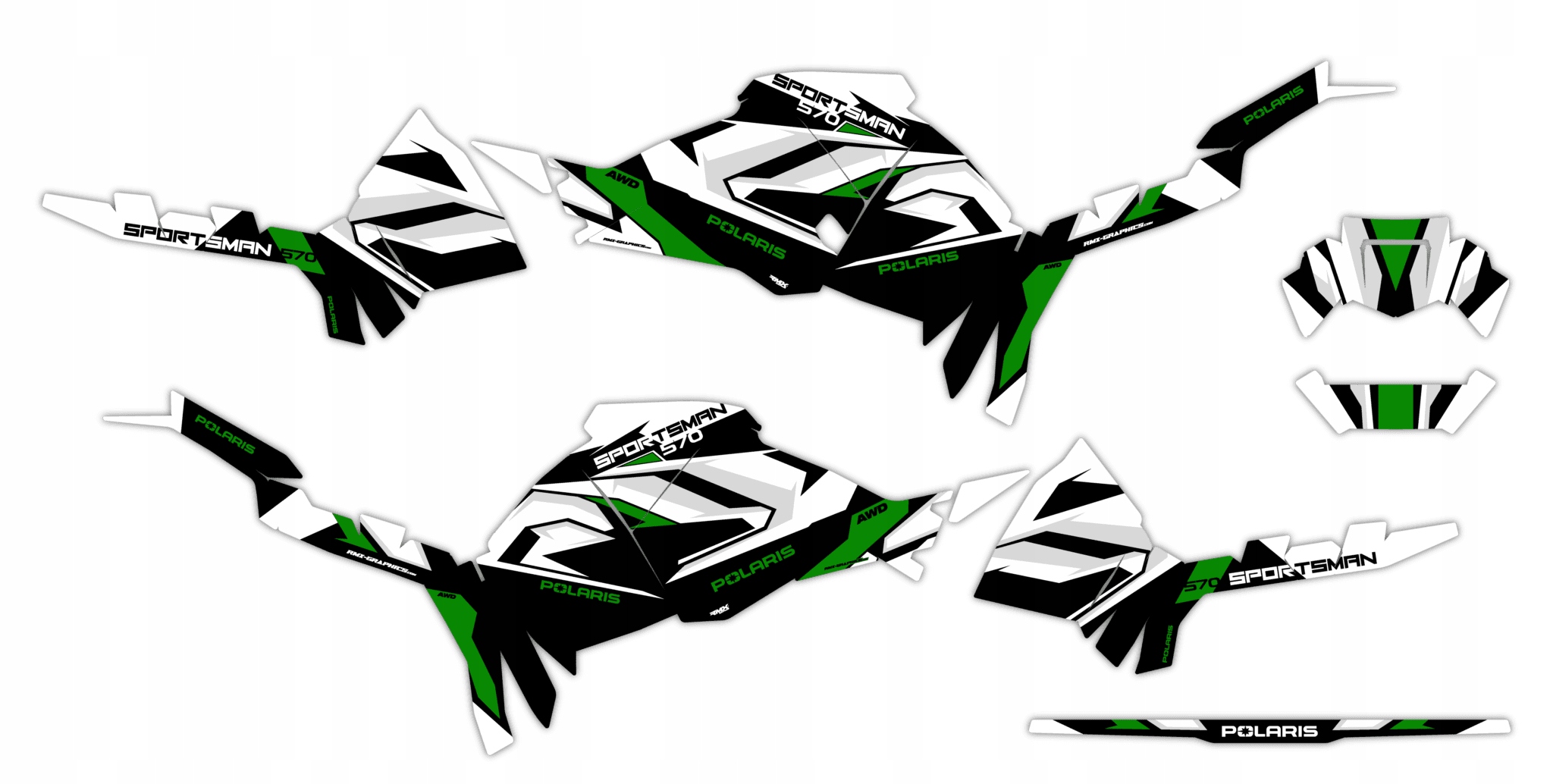 Dýha Samolepky Polaris Sportsman 570 2021+ #4112586