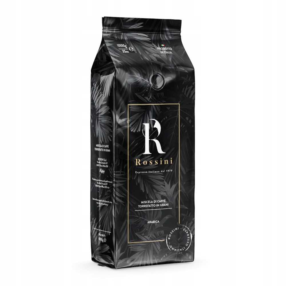 Levně Káva zrnková Rossini Arabica 1kg pražená italská jemná řemeslná