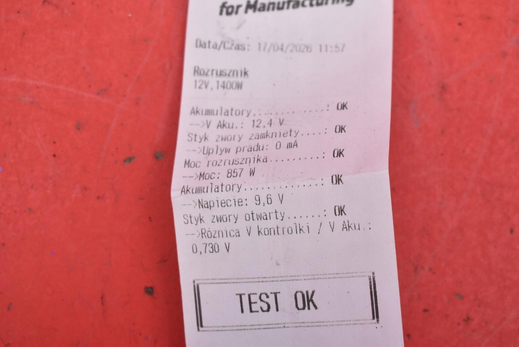 starter test S0684S MINI COOPER ONE R50 1.6 16V 116 KM 01-04