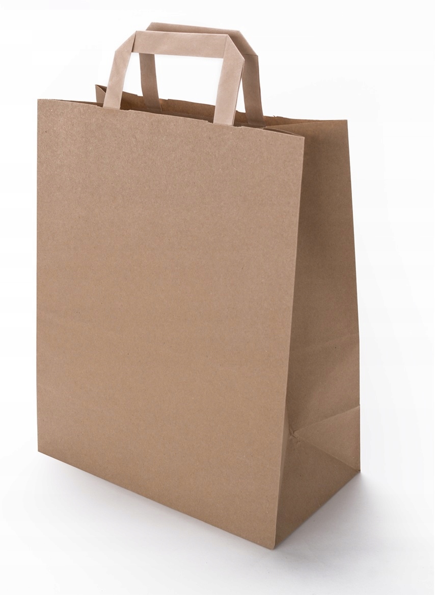 Torby papierowe brązowe 250x140x300 mm 250 sztuk