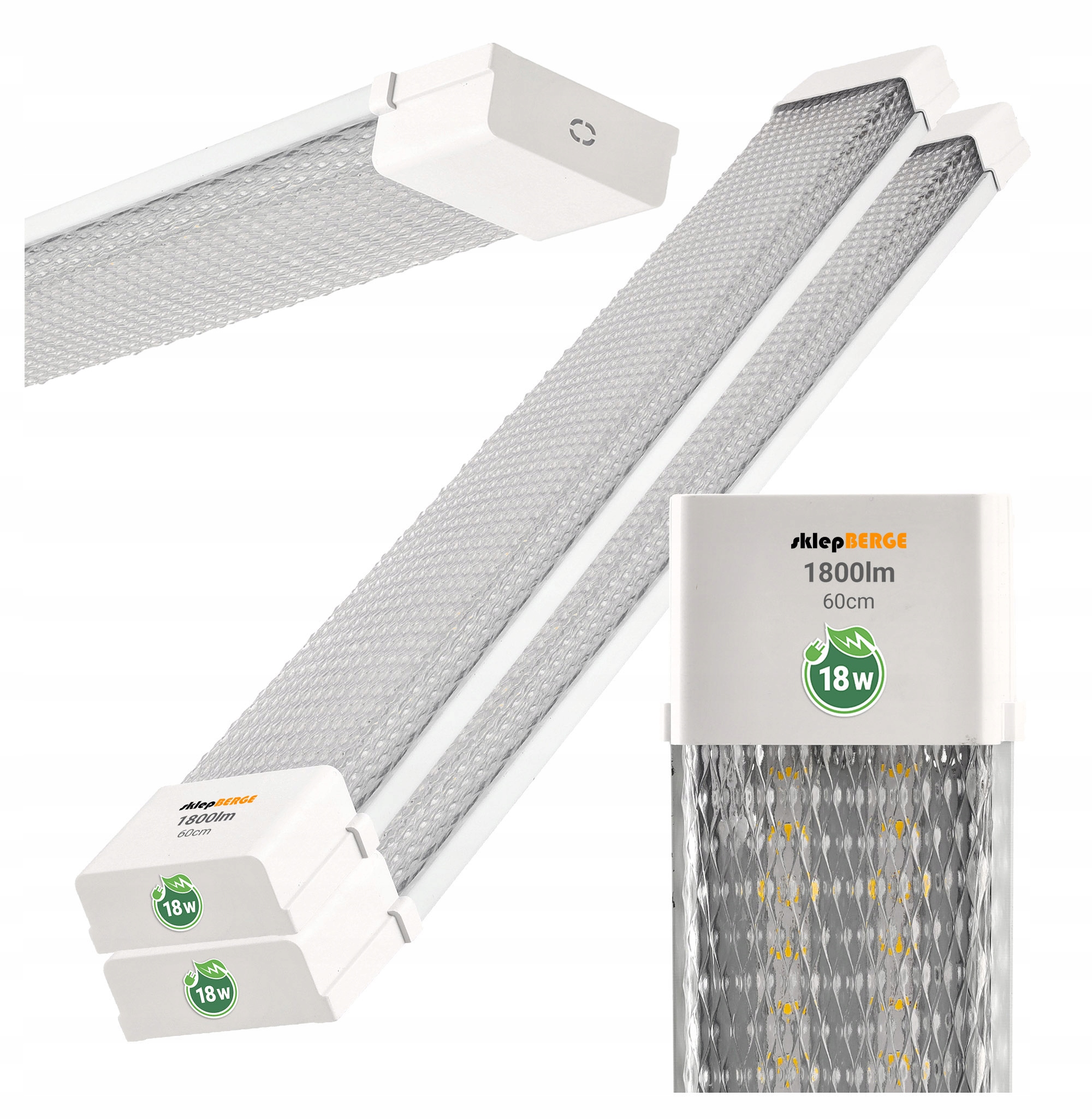 

2x Natynkowa Lampa 60cm Led Do Warsztatu Saturn