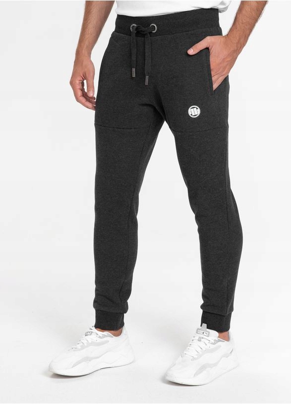 

Pitbull Męskie Spodnie dresowe Logo (L) Grafitowe