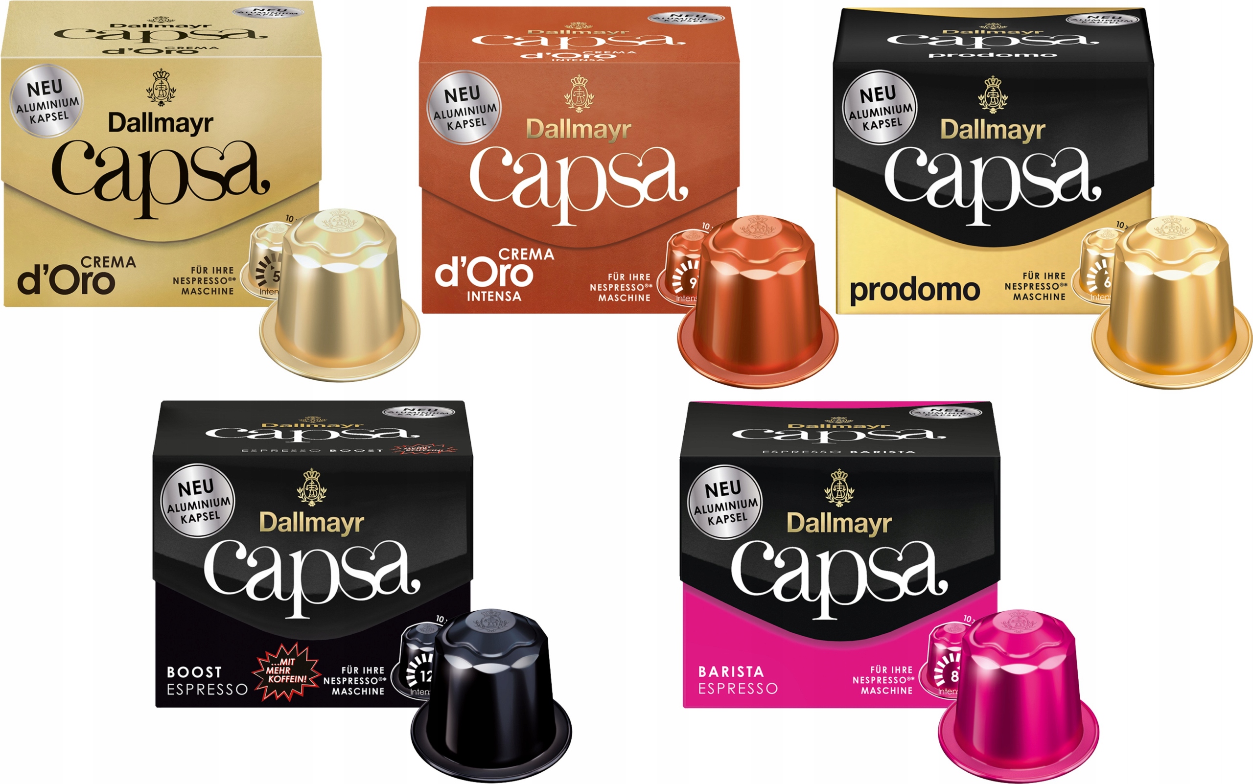 Levně Kapsle Dallmayr Nespresso Capsa Set 5 x 10