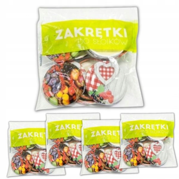 

Zakrętki do słoików wieczka 4 zaczepowe 66mm 50szt