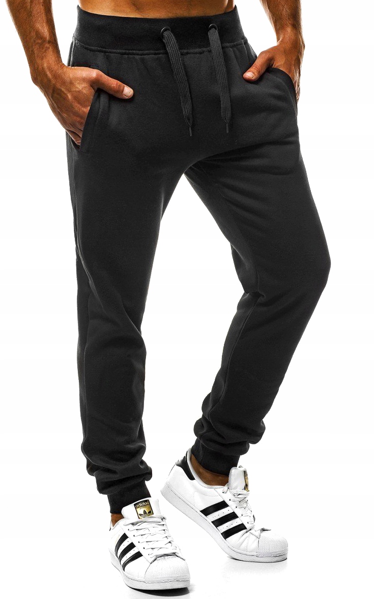 BOJÓWKI DRESOWE SPODNIE MĘSKIE KIESZENIE DRESY