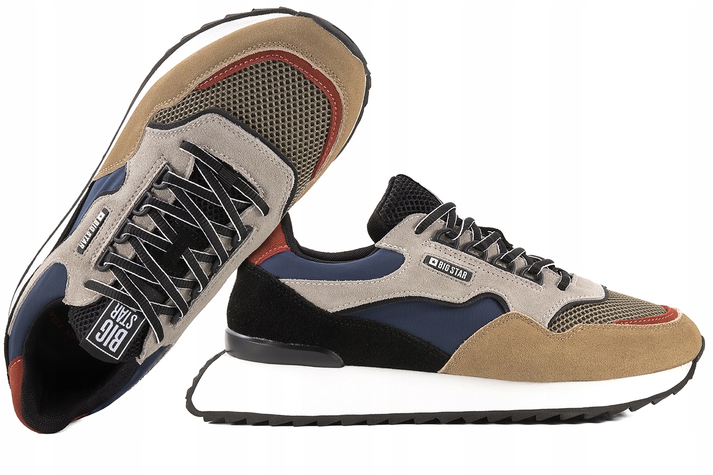 Big Star NN174320 Sportovní Boty Tenisky Pánské Kůže Vícebarevné 43