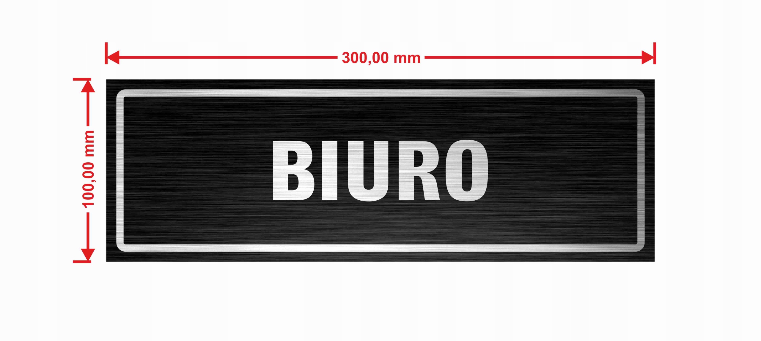 Tabliczka TOALETA 30x10 cm DIBOND UV ELEGANCKA Kod producenta TAB-DIB3-TOA