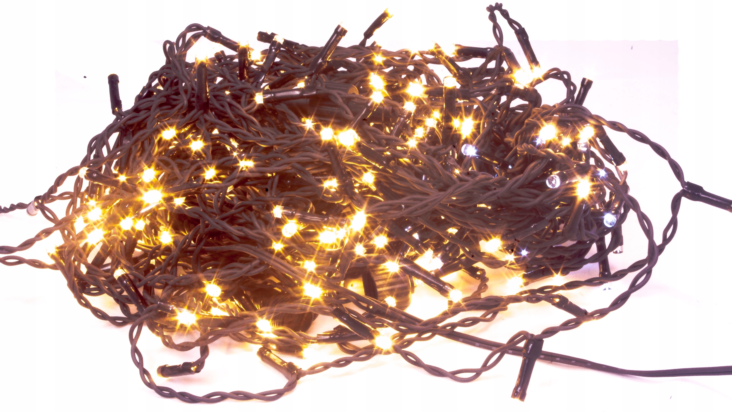 SOPLE ZEWNĘTRZNE 20m 500 LED GĘSTE LAMPKI ŚWIĄTECZNE | CIEPŁE BIAŁE + FLASH Marka inna