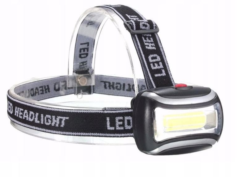 

Latarka Czołowa Czołówka Cob Lampka Led Ledowa 3W