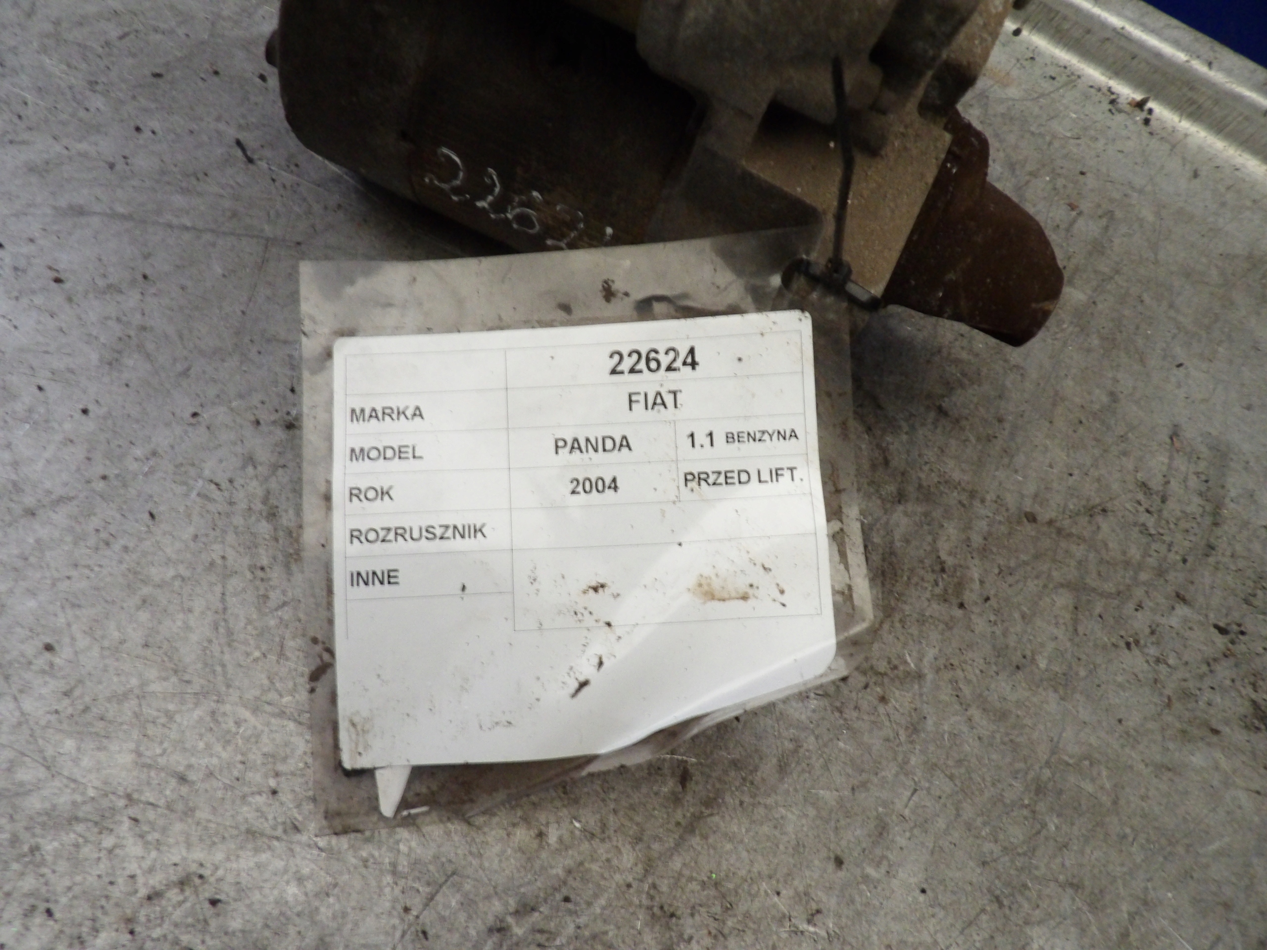 Fiat Panda II starter 63101021 C132 E80F