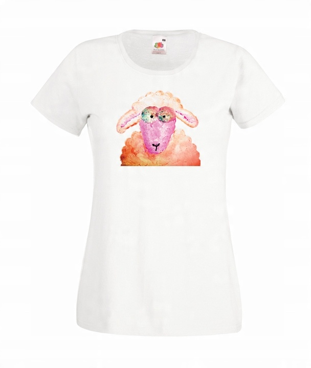 

L Koszulka Damska Owca Sheep Happens Śmieszne
