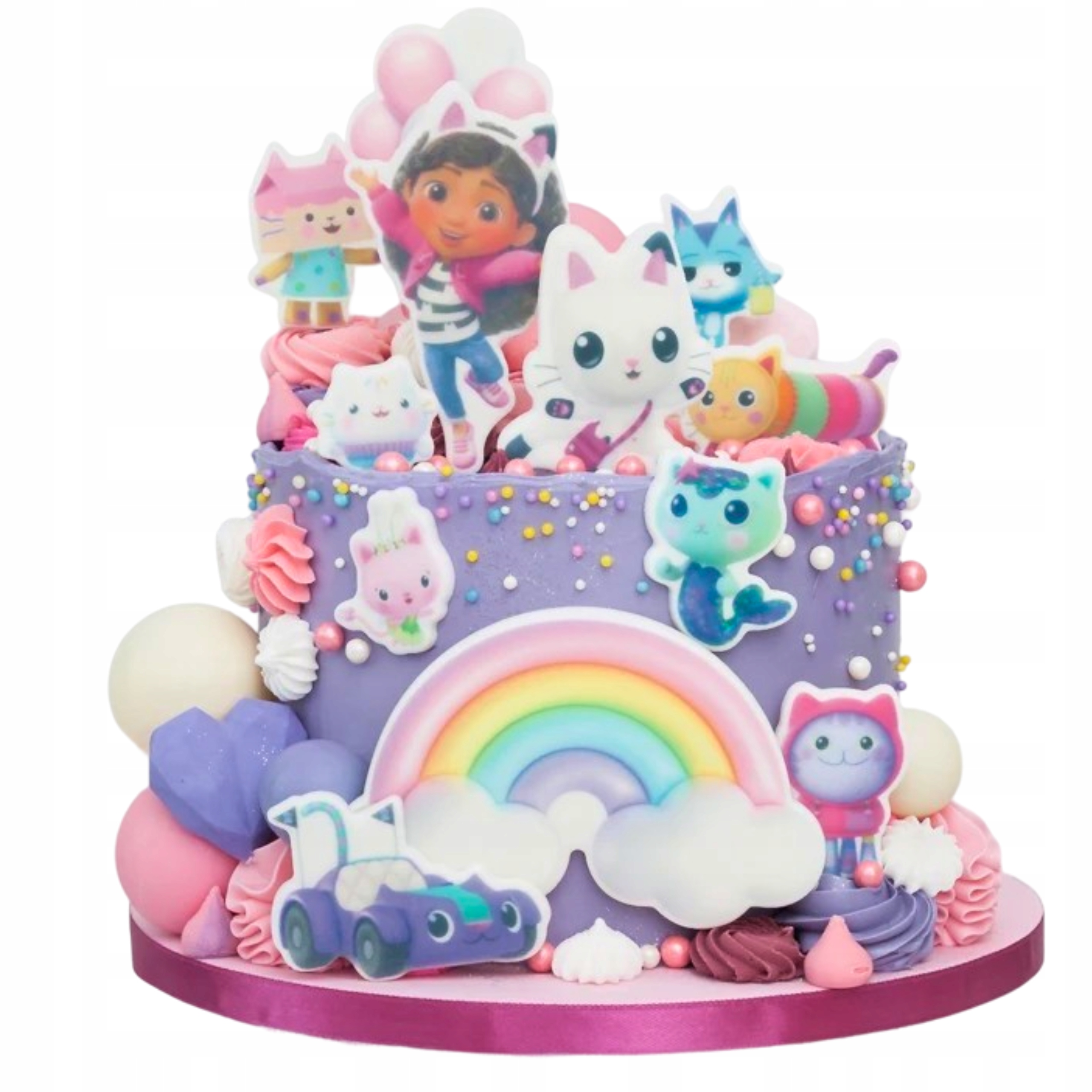 Dekoracje na Tort Koci Domek Gabi 2.0 12EL. 2D Figurki cukrowe ozdoba
