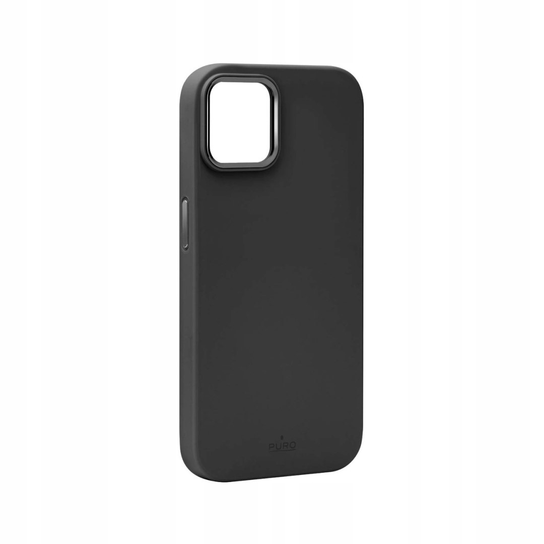 Etui silikonowe Puro Icon Mag Pro MagSafe do iPhone 15 czarne