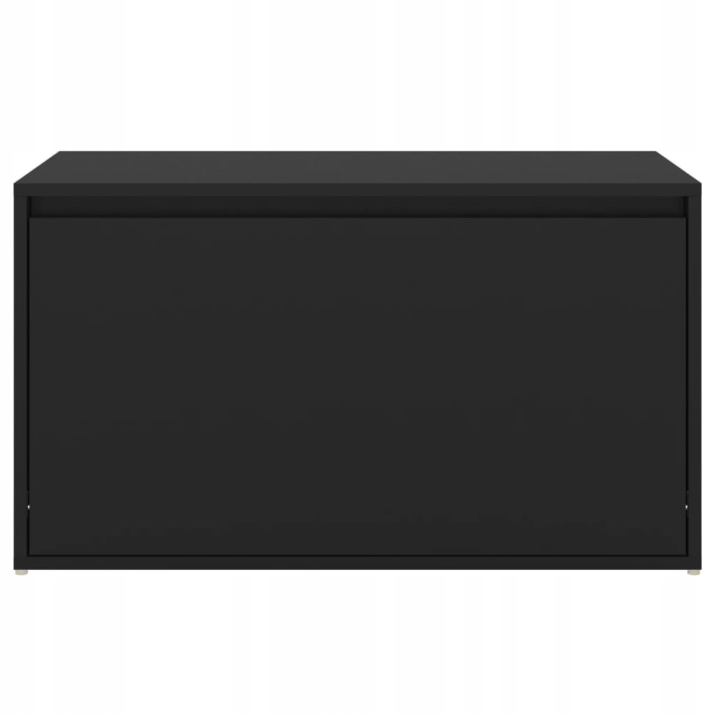 ŁAWKA DO PRZEDPOKOJU 80X40X45CM CZARNA Wysokość mebla 45 cm